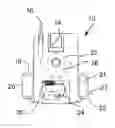 Fig. 01 - Holder and battery charger system for portable electronic device