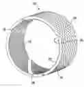 Fig. 01 - Plastic glide layer and sliding element with such