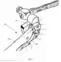 Fig. 06 - Locking pliers with longitudinal jaw teeth, impactable jaws and jacking bolts