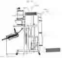 Fig. 09 - Vacuum transfer apparatus having load isolation weighing system including a rigid pipe section pivotally mounted to a support frame