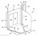 Fig. 01 - Elevator car having an angled underslung roping arrangement