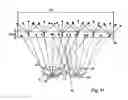 Fig. 09 - Optical system for forming an illuminated pattern on a material in motion and which illuminated pattern is synchronized with a detection device