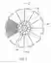 Fig. 02 - Immersed windings, monopole field, electromagnetic rotating machine