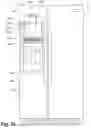 Fig. 22 - Appliance door with a service interface