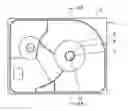 Fig. 01 - Hard disk drive base having a depression formed by pressing without cutting