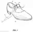Fig. 02 - Tap shoe with multiple fastening devices and method of providing a shoe that provides the look and feel of a laced and elastically retained shoe