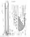 Fig. 37 - Surgical stapling device with a curved cutting member