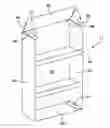 Fig. 01 - FOLDED AND GLUED DISPLAY CONTAINER HAVING SHELF ELEMENTS