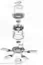 Fig. 01 - Integrated stator and rotor for a DC brushless ceiling fan motor