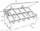 Fig. 01 - Container for multiple household electronic charging compartment