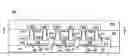 Fig. 01 - Cooling apparatus with discrete cold plates disposed between a module enclosure and electronics components to be cooled