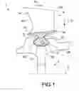Fig. 02 - Assembly for an aircraft engine compressor comprising blades with hammer attachment with inclined root