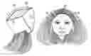Fig. 01 - Cloth doll head and a method for making same