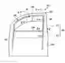 Fig. 01 - Glass run and its attaching structure