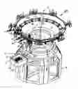 Fig. 01 - Circular knitting machine and electric motor