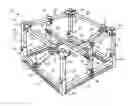 Fig. 01 - Part holding rack with detachably assembled members and method of making