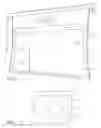 Fig. 02 - Projection screen with digitally printed overscan border