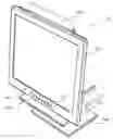 Fig. 01 - Flat panel display unit with integrated printer