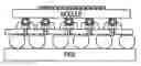 Fig. 01 - Land grid array (LGA) interposer structure providing for electrical contacts on opposite sides of a carrier plane
