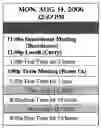 Fig. 01 - Agenda display in an electronic device
