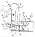 Fig. 01 - Apparatus in spinning preparation for separating foreign objects at a high-speed roll for opening or doffing fibre material