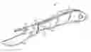 Fig. 01 - DROPPED POINT PUSH HOOK SKINNER KNIFE BLADE
