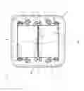 Fig. 02 - Support frame for wall mounting an electrical apparatus