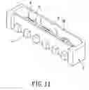 Fig. 12 - LED chip package structure with a plurality of thick guiding pins and a method for manufacturing the same