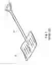 Fig. 02 - Snow shovel with an internal rod probe