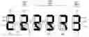 Fig. 01 - Composition of digits and method of digit display for digital clock