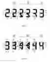 Fig. 04 - Composition of digits and method of digit display for digital clock