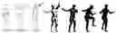 Fig. 01 - Shape completion, animation and marker-less motion capture of people, animals or characters