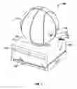 Fig. 02 - SPORTS BALL COMPUTER WITH CONCEALED MOTORIZED SCREEN IN BASE