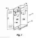 Fig. 02 - Magnetic mounting device for locker wall-protector and contents organizer