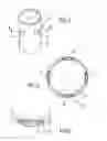 Fig. 03 - Collar for measuring the lateral deformation of a test piece during compression tests, such as uniaxial or triaxial compression tests