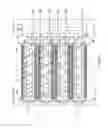 Fig. 75 - Building structures employing coaxial-flow heat transfer structures for thermal regulation