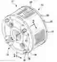 Fig. 01 - Liquid cooled brake with support columns