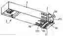 Fig. 01 - Module having a handle to be operated to attach the module to a cage