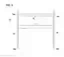 Fig. 04 - Movable drying rack for bath tub mounting