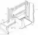 Fig. 01 - Telescopic rail system and a refrigerator and/or freezer unit