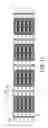 Fig. 12 - Storage system adapted for receiving a plurality of hard disk drives of different dimensions
