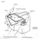 Fig. 62 - Information input/output device including a stage surface on which a reflecting medium including a printed dot pattern is disposed