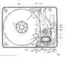 Fig. 01 - Actuator latch system of hard disk drive including magnetically levitated latch lever