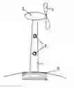Fig. 01 - Rod shaped light for marking a tower with lights