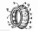 Fig. 01 - Conical roller bearing comprising a filter cage