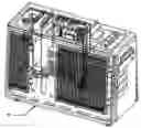 Fig. 01 - Case for a liquid submersion cooled electronic device