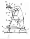 Fig. 01 - Exerciser with the legs being supported thereon by hanging in performing exercise