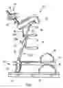 Fig. 02 - Exerciser with the legs being supported thereon by hanging in performing exercise