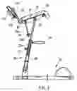 Fig. 04 - Exerciser with the legs being supported thereon by hanging in performing exercise
