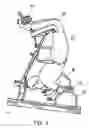 Fig. 06 - Exerciser with the legs being supported thereon by hanging in performing exercise